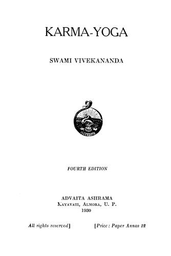 Karma Yoga [Ed.4] by Swami Vivekananda-স্বামী বিবেকানন্দ